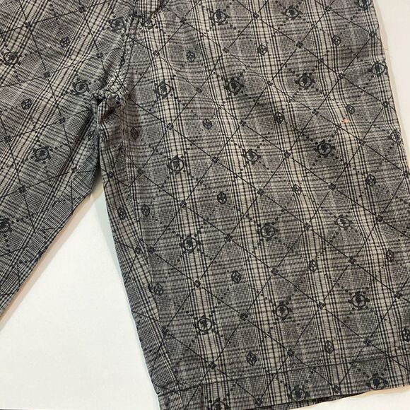 Union Bay 💯 Cotton Gray Plaid Patterned Pants Size 14 - Picture 3 of 11